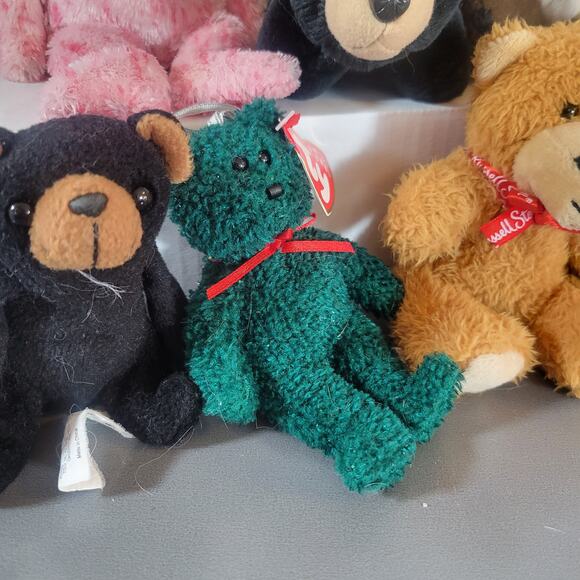 Lot of 24 Small Plush Bears - TY, Russ, Assorted Some Vintage Collectibles - Picture 10 of 16